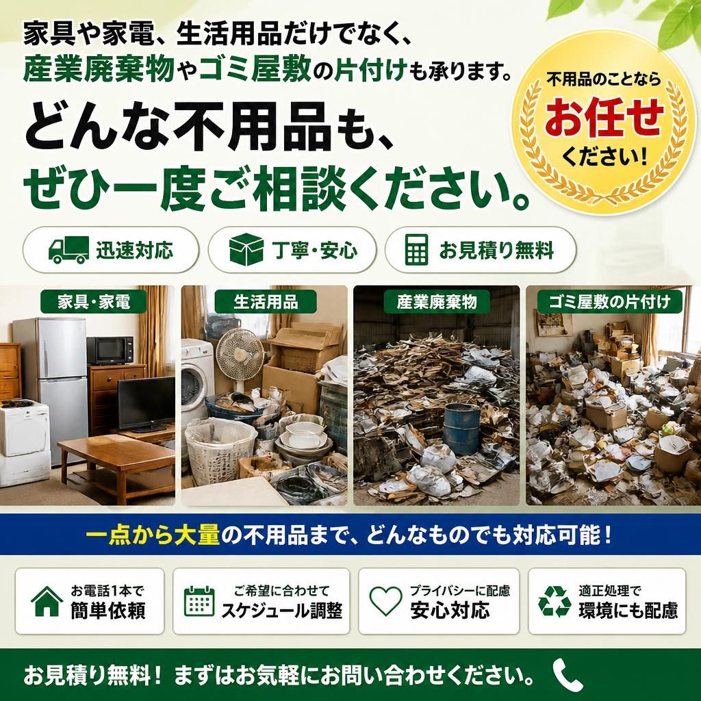 幅広い対応が可能