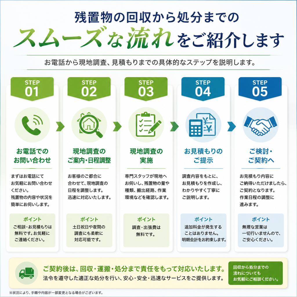 スムーズな残置物回収の流れ