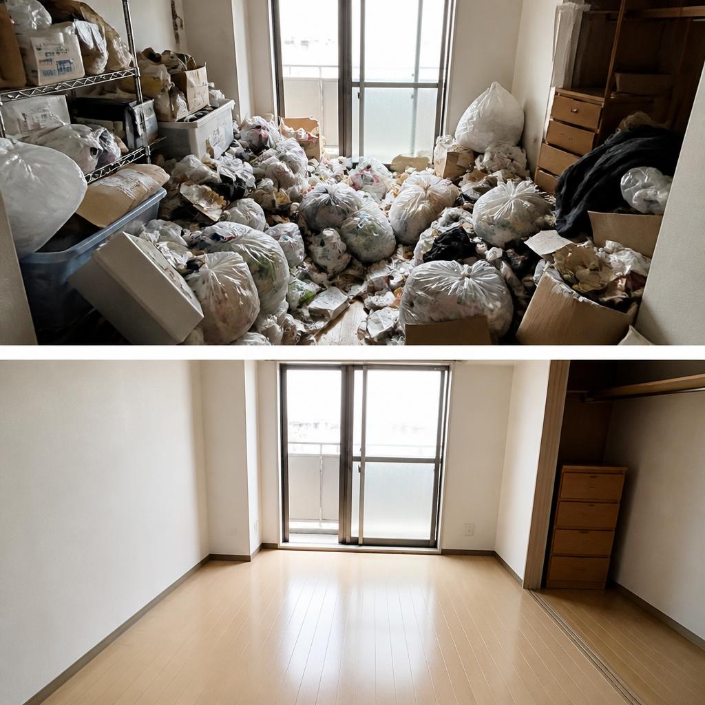 ゴミ屋敷をスッキリ解消！退去前の原状回復はおまかせ！